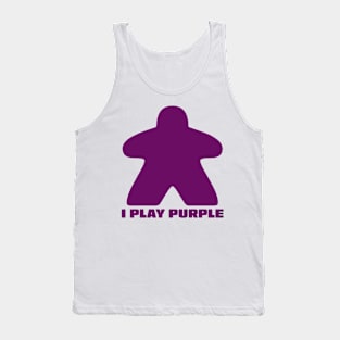 Meeple - I Play Purple Tank Top